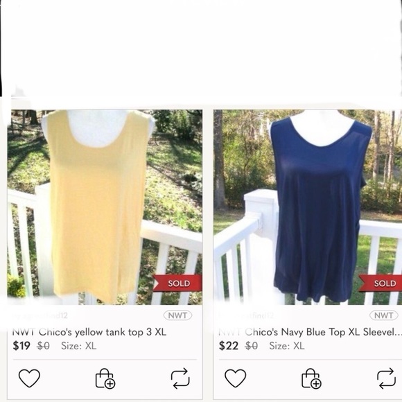 CHICOS SZ 2. (LG) GREEN TANK TOP - Picture 7 of 11